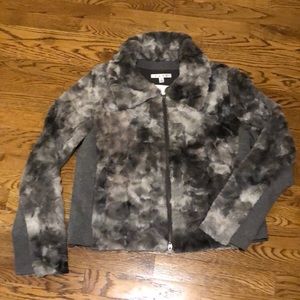 NWT fake fur CAbi jacket